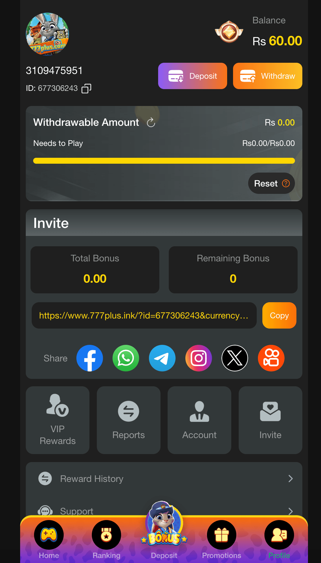 777plus game selection