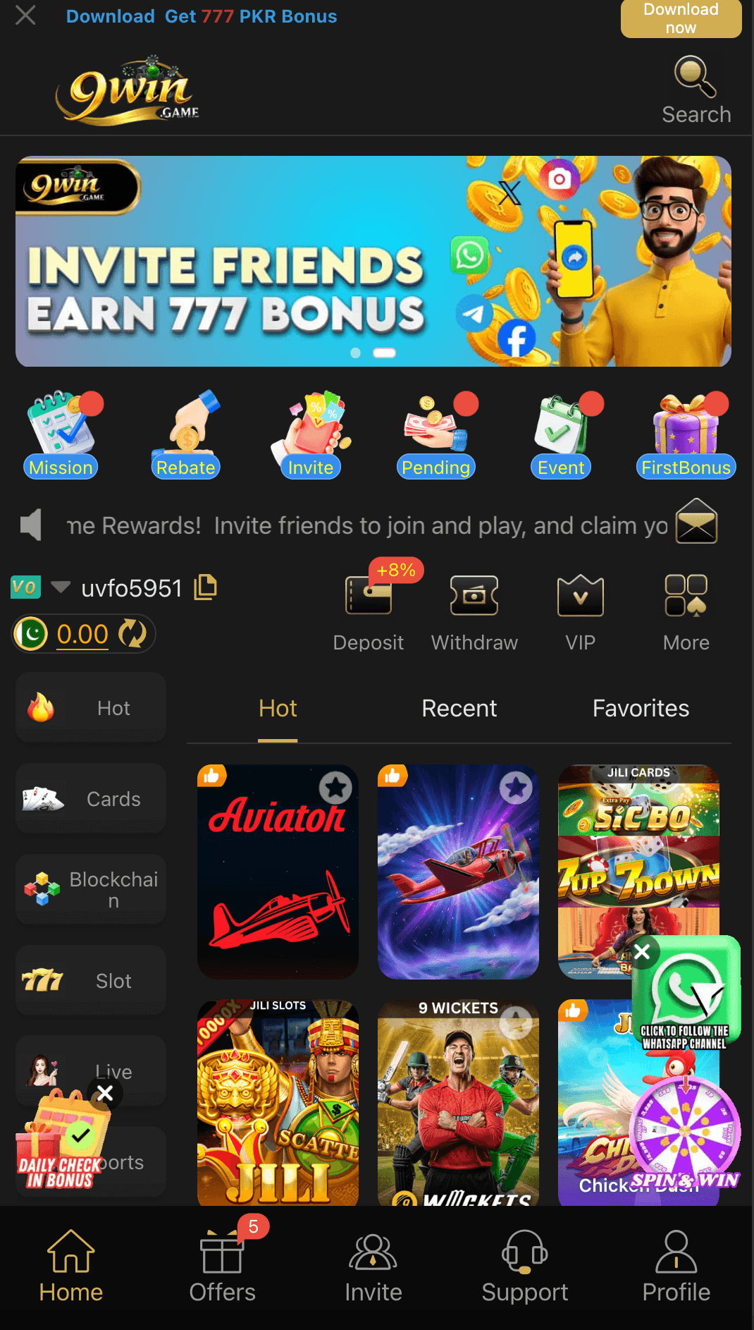 9win Game – New Earning App Free Download in Pakistan 2026 screenshot 1
